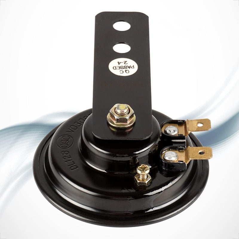 evermotor بوق هواء صغير للدراجات النارية، مكبر صوت عالمي أسود 12 فولت عالي الصوت للسلامة مع شهادة E-MARK يناسب الدراجات، الشاحنات، الدراجات، السكوتر، ATV، الدراجات النارية الكهربائية - Image 5